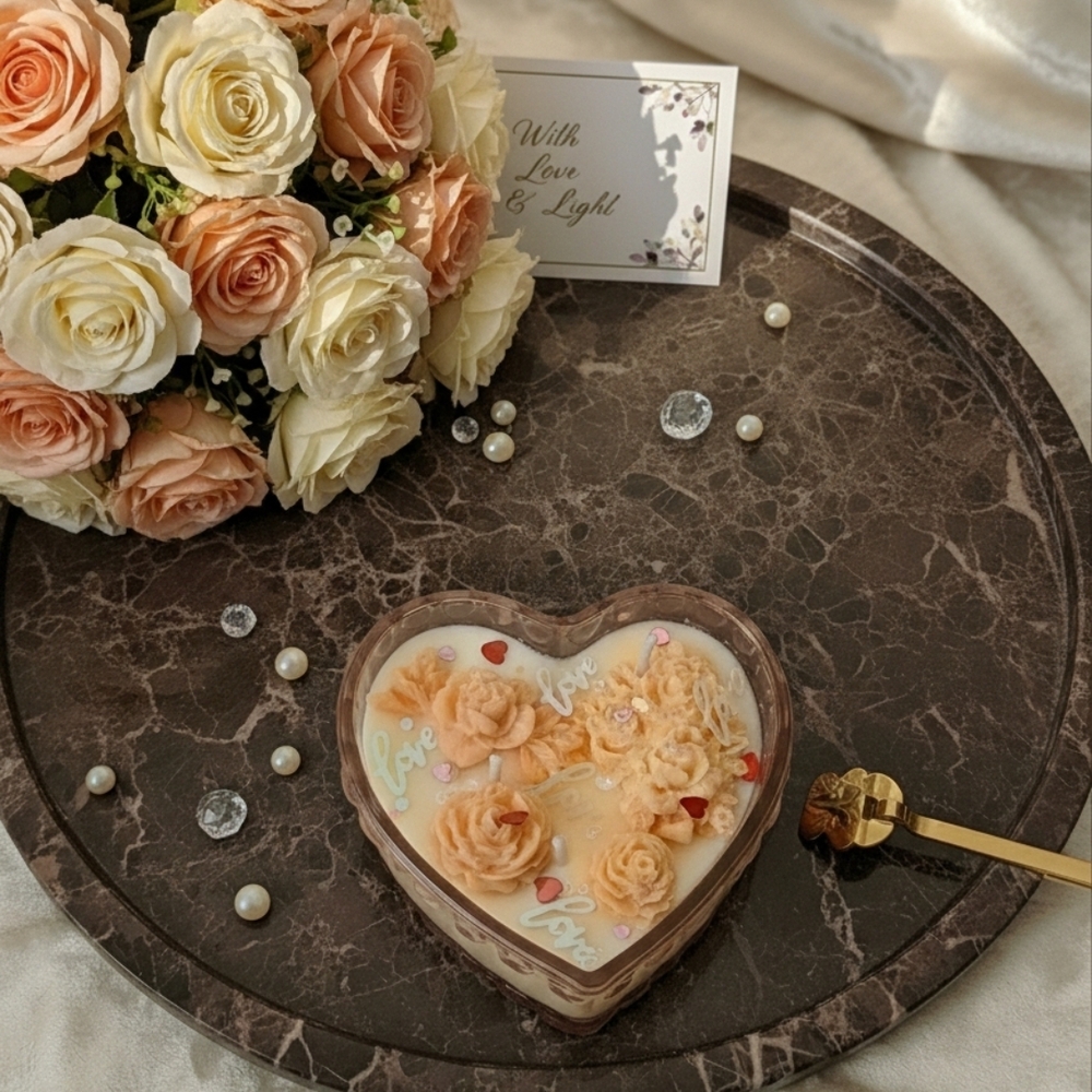 Heart Locket Cascade Candle